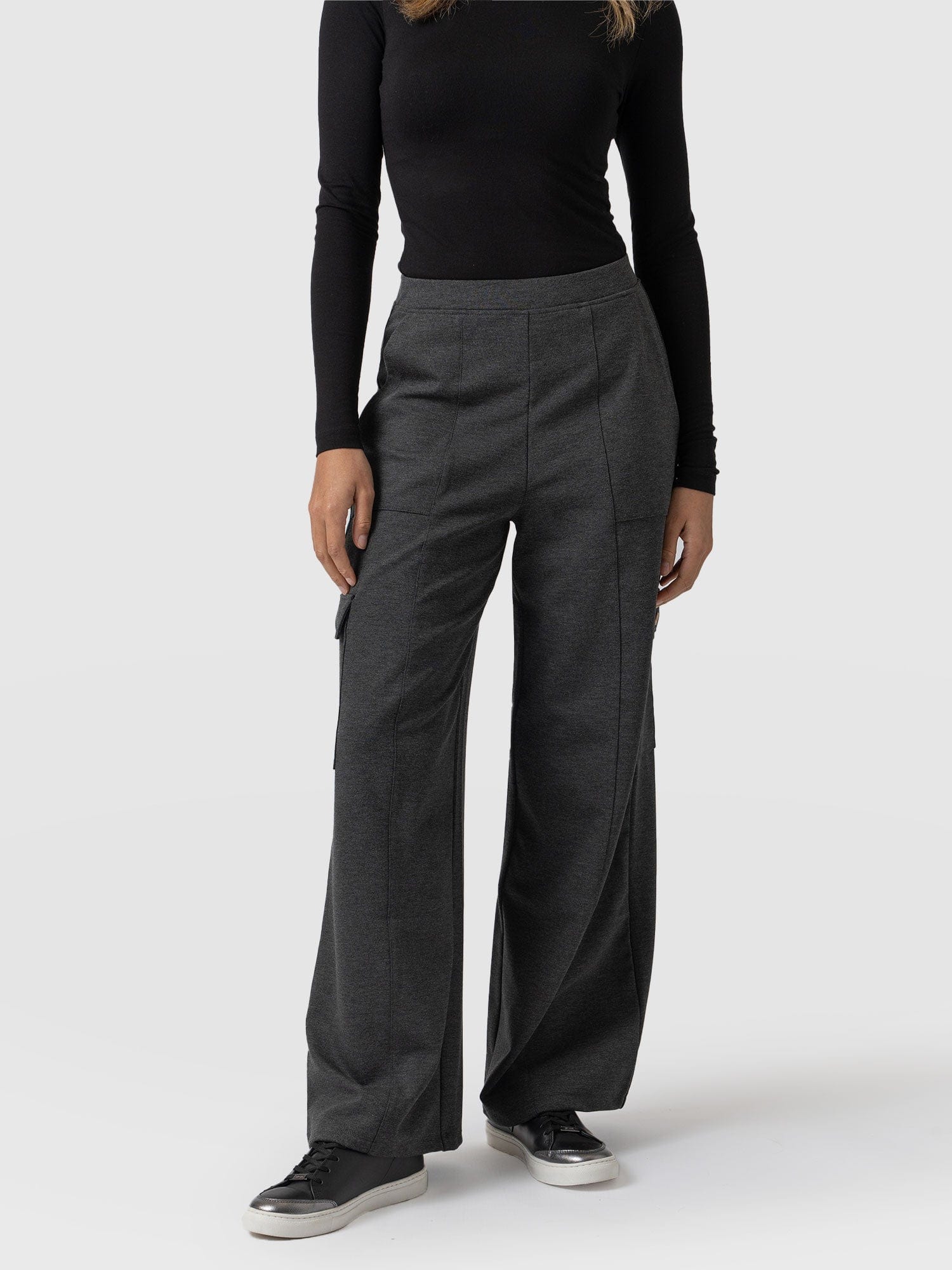 Cargo Chelsea Pant Charcoal - Women's Pants | Saint + Sofia® USA